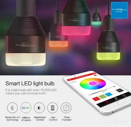 Ny mipow Bluetooth Smart LED-lampor App Smartphone Group Controlled Dimmable Color Changing Dekorativa Party Lights