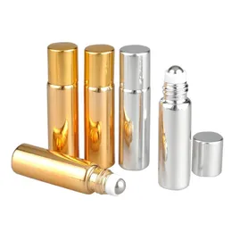 ボールエッセンシャルオイルボトルUVトラベルミニ5ml / 10mlの別々の香水ボトルガラス香水