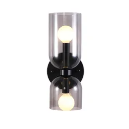 Nordic modern minimalist glass wall lamps bedroom bedside lamp personality creative living room wall lamp aisle stairs sconce lamp