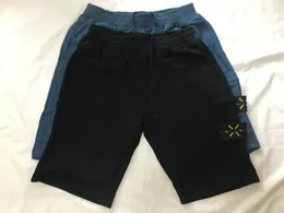 Pantaloncini da spiaggia americani in materiale superiore, pantaloni sportivi retrò da uomo in cotone blu, logo corto, cravatta, ricamo, esplosioni di strada estive, cinque tro246L