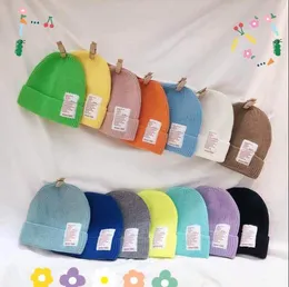 Bebek Sonbahar Kış Şapkaları Erkek Kızlar Örme Sıcak Bebek Şapkalar Bebek Bebek Beanie Çocuk Çocuk Şapka Casquette Enfant Muts