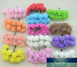Cheap free shipping DIY mini roses artificial flowers lace wedding flower decoration flower foam hand ring material