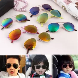 Kids Sunglasses relective mirror children sunglasses kids Oval sun glasses fashion kids summer Sunblock eyewear