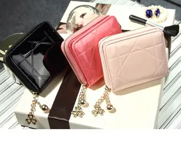 Bag High quality Small Compact Mini Bifold Credit Card Holder Leather Pocket Wallets for Women