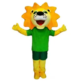 2019 Rabatt Factory Sale Lion Mascot Costume Carnival Party Fancy Plush Walking Yellow Lion Mascot Adult Size