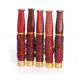 Specialty Consumables Spot Wholesale in Mahogany Carved Solid Wood Cigarette Smoke Tourist Area