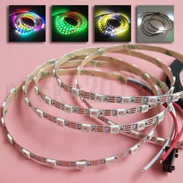 5V WS2812B 5050 RGB LED Pixel Flexibel Strip Ljusband 2M 120leds Individuell adresserbar smal 5 mm bredd Magic Fullfärg Ändra jagar IP30