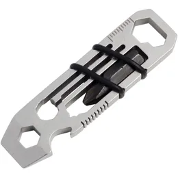 QingGear 6 in 1 EDC Gadget Outdoor Equipment Camping Keychain Bottle Opener Multi-Function Tools Wrench Portable Multi Tool