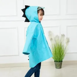 Cute Dinosaur Polyester Baby Raincoat Outdoor Waterproof Rain Coat Children Impermeable Poncho Boys Girls Rain Jacket Kids mDUXP
