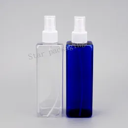 30 sztuk 250ml Spray Cap Makijaż Płynna Atomizer Perfumy Do Butelki Plastikowe Puste Butelki Kosmetyczne Kwadratowe Perfumy Wkład Butelka
