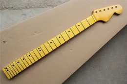 Fábrica Personalizada 6 Cordas Amarelo Maple guitarra de bordo pescoço com fingerboard de bordo, 24 trastes, pode ser personalizado como pedido