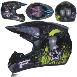 دراجة نارية خوذة ATV الدراجة الترابية أسفل الصليب Capacete Da MotoCicleta Cascos Motocross Off Road Helmets262U