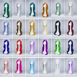 Parrucche sintetiche per capelli lunghi ondulati Cosplay Parrucche sintetiche lunghe per le donne Parrucche Cosplay Parrucca lunga per arricciatura naturale 24 stili RRA1403