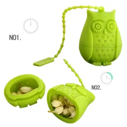 Preference Hot Sale Owl Tea Bags Tea Silers Silicone Teskoon Filter Infuser Silikelagel Filtrering Kaffe te Infuser