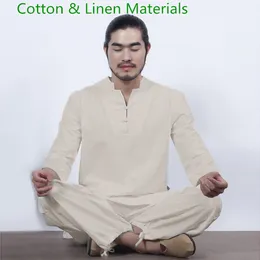 Stume Da Uomo In Lino Di Cotone Tai Chi Zen Yoga Meditazione