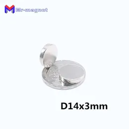 200 sztuk Magnes Neodymowy 14x3 Rzadko Ziemia Mała Silna Okrągła Stała 143 mm Lodówka Electromagnet NDFEB Nickle Magnetic Disc