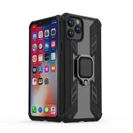 Armatura resistente di grado militare Custodia protettiva antiurto Supporto per anello rotante in metallo per iPhone X XS XR XS MAX iPhone 11 Pro MAX 6 6S 7 8 PLUS