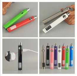UGO V II V2 650mAH 900mAh 510 pré-aquecimento da bateria colorida embalagem Mirco cabo USB para E-Cigarros vaporizadores