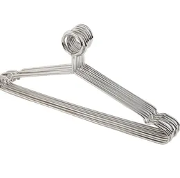Stainless Steel Clothes Hanger Anti-theft Metal Clothing Hanger for Hotel Used Non Slip Closet Organizer SN2736