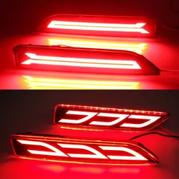 2PCS LED LED tylna lampa mgły hamulca światła odbłyśnika Lampka Auto Dekoracja Automatyczna dla Honda Mobilio 2016 2017 2018
