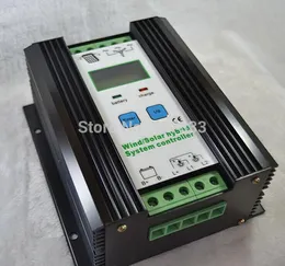 Freeshipping 1000W 1KW 바람 태양 하이브리드 컨트롤러, 12V / 24V 자동, 500W 바람 컨트롤러, 500W 태양 컨트롤러, LCD 디스플레이, 지능형 제어