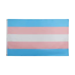 3x5fts LGBT アジェンダープライドトランスローカリティトランストランスジェンダーフラグ 90x150cm 工場直接卸売ダブルステッチ