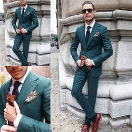 Fashion High Quality Groom Wear Two Button Peaked Lapel Mens Business Formell Prom Bröllop Tuxedos Bästa Man Blazer Suit (Jacka + Byxor)