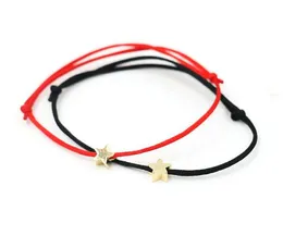 20pcs Red corda Friendship Bracelet para as Mulheres Homens Copper Pentagram Pulseiras amantes desejo Jóias