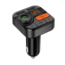 BT82D Bluetooth 5.0 Car FM Transmitter Modulator Bass MP3 Player FM Radio Adapter Charger Automobile Music Audio Receiver