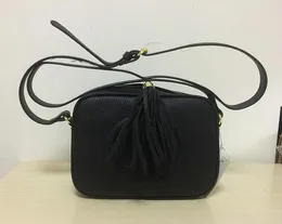 2020 new high quality women's fashion female designer leather tassel Soho bag disco shoulder bag wallet handbag with dust bag free shipping