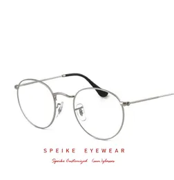 Partihandel-Fashion Round Eyeglasses R 3447v Ramar för män och kvinnor kan vara myopi glasögon läser glasögon