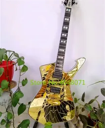 Custom Shop PS2CM Purple Gold Sliver Cracked Mirror Electric