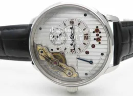 Męskie luksusowe produkty jakości TZ Factory Asia 23JJ Automatycznie z urządzoną białą tarczą z Subdial Black Croc Druk pasek męski zegarek