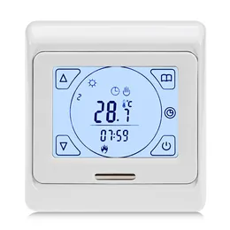 Cotygodniowy tryb termostatmanual w stylu ekranowym i tryb programowania