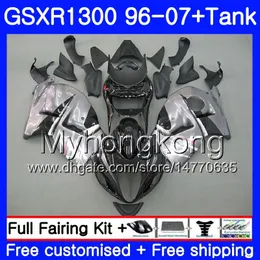 Body For SUZUKI GSX R1300 GSXR1300 96 02 03 04 05 06 07 333HM.38 GSXR 1300 Silver grey Hayabusa 1996 2002 2003 2004 2005 2006 2007 Fairing