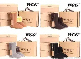 FRETE GRÁTIS Alta Qualidade Clássico Alto WGG Marca Feminina popular Botas de Couro Genuíno Moda Botas de Neve Femininas US5 -- US12