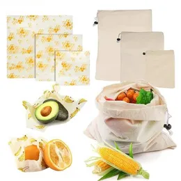 3 SZTUK wielokrotnego użytku Beeswax Cloth Food Owoce Savers Wrap świeże Torba Zewnętrzna Pokrywa Pokrywa Stretch Pszczoły-Wax Owijanie Kuchnia Przechowywanie Eco Friendly Containers