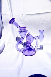 Purple Recycler hookah ,carta oil rig pipe, 14mm joint, factory direct sales, price concessions