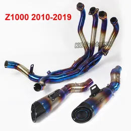 For 2010-2019 Kawasaki Ninja1000 Z1000 Full Exhaust System Connect Pipe +Muffler