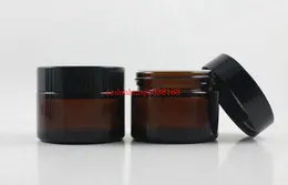Free Shipping 200 pcs/lot clear 50g plastic cream jar for loose powder cream cosmetic container