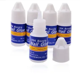 5x3g Fast drying Nail art glue tips glitter UV acrylic Rhinestones decorations nail glue false tip manicure tool