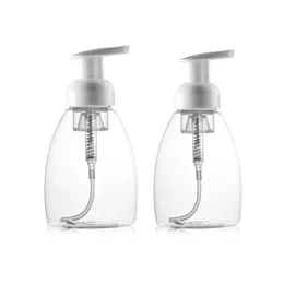 250ml 300ml Schaumflasche Mit Schäumende Soap Pump Flüssigkeitsbehälter transparenter Plastik Kosmetik-Flaschen Reise 20pc / lot