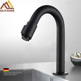 Matt Black Chrome Basin kran Enkelt kall mixer Kran Kran Toalett Badrum Kran Kran Kök Mixer Torneira Banheiro