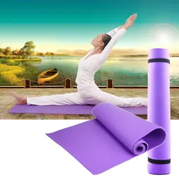 Yoga Mat Training Pad 6mm tjock icke-halkgymmitel Fitness Pilates Supplies för Yoga Train Drop Shipping