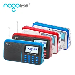 Portable Nogo R909 المتكلم السفر MP3 سماعات دعم USB / TF بطاقة مشغل MP3، راديو FM، تقويم LCD والمنبه مضخم صوت في الهواء الطلق
