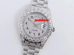 Automatische mechanische herenhorloge Arabische digitale schaal mode trendy hot horloge topkwaliteit diamant roestvrij stalen horloges