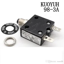 Taiwan Kuoyuh 98 Serie-3A Overcurrent Protector Överbelastningsbrytare Motorinstrument Vattenpumpskydd