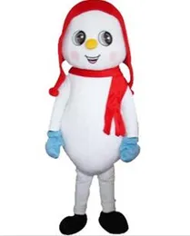 2019 Costume da pupazzo di neve di alta qualità per bambini Costume da mascotte Costume da pupazzo di neve di Natale Costume da cartone animato