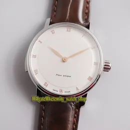 ZS Top versione R￉P￉TITION MINUTES 6632-3642-55A quadrante bianco orologio meccanico automatico da uomo cassa in acciaio Spring Palace orologi di lusso in pelle