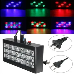 DJクラブディスコKTVステージパーティーショーUS / EUプラグ20Wのための18 LED RGBライトプロジェクターストロボライト